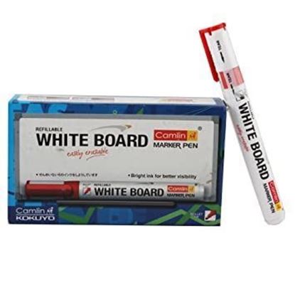 Picture of CAMLIN WHITE BOARD MARKER PLASTIC BODY, BLACK 10 PC/PACK